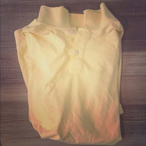 Yellow collared shirt size large